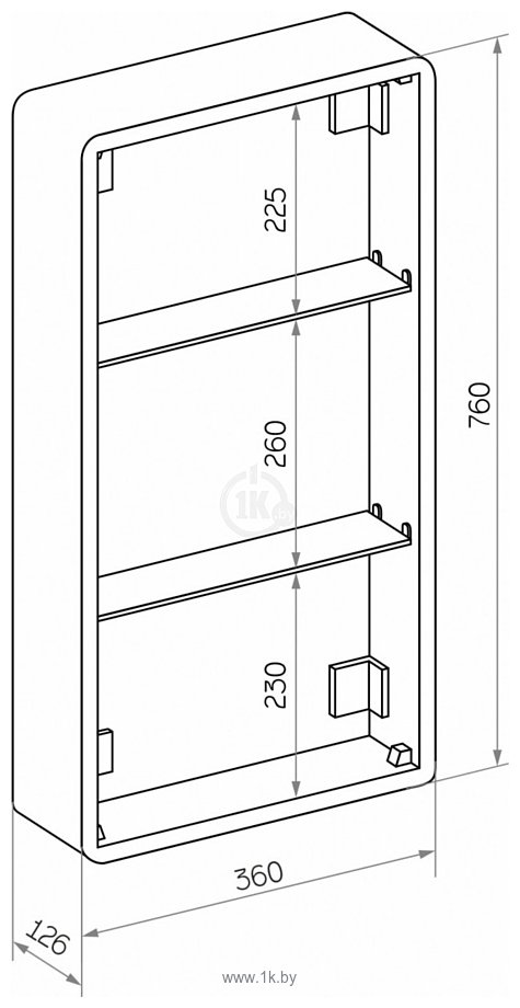 Фотографии Континент  Elliott Led 40х80 (правый)