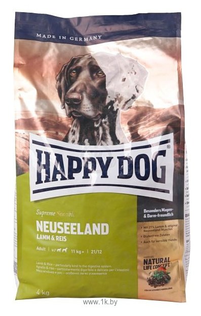 Фотографии Happy Dog (4 кг) Supreme Sensible - Neuseeland с ягненком и рисом