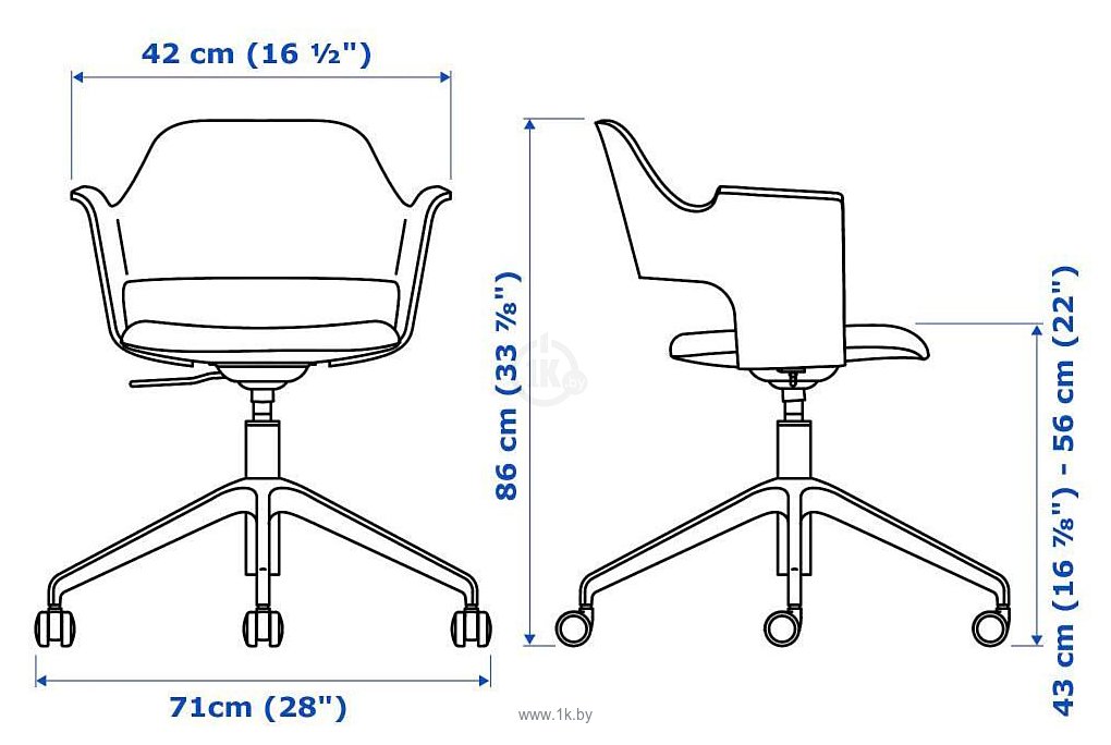 Фотографии Ikea Фьеллбергет (гуннаред темно-серый) 603.964.23