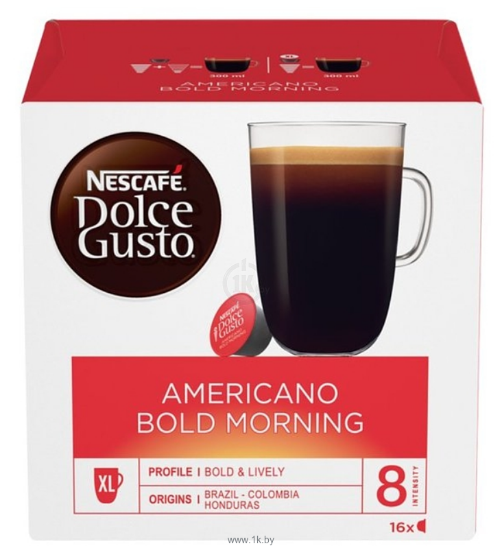 Фотографии Nescafe Dolce Gusto Americano Bold Morning 16 шт