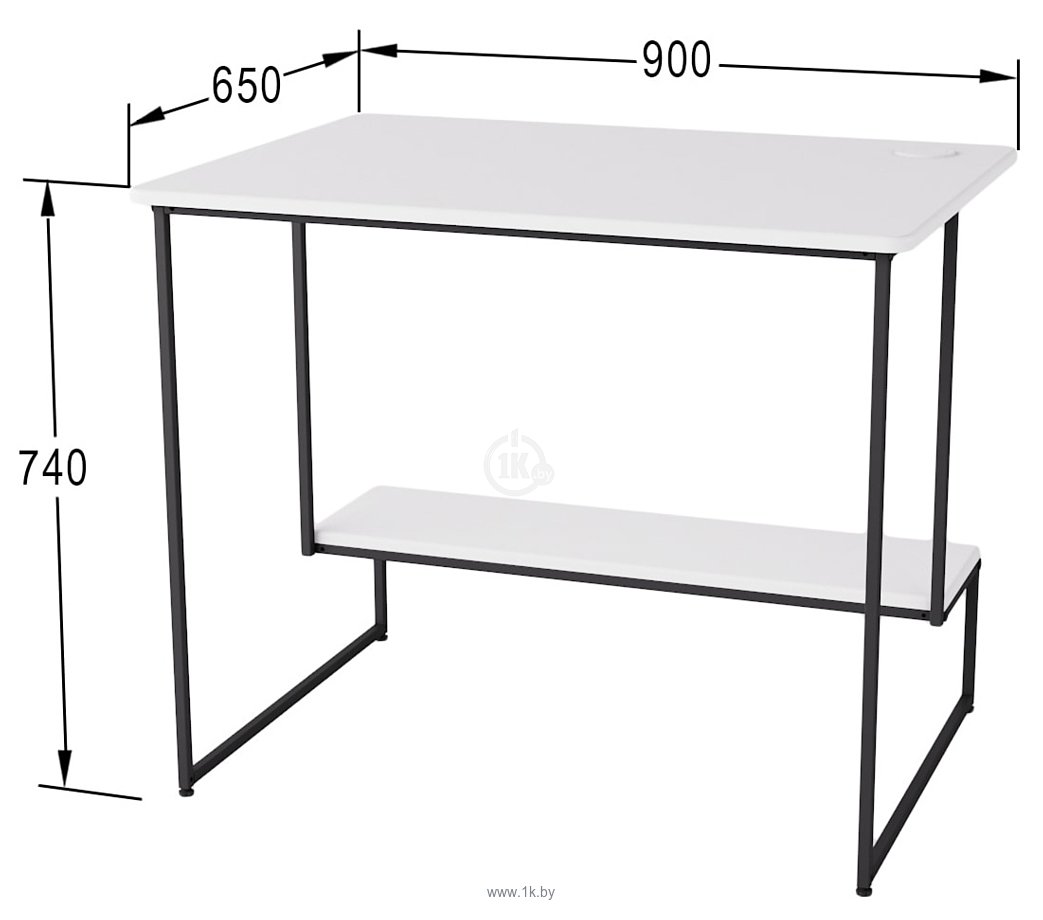 Фотографии Калифорния мебель Скилл 90x65 (белый)