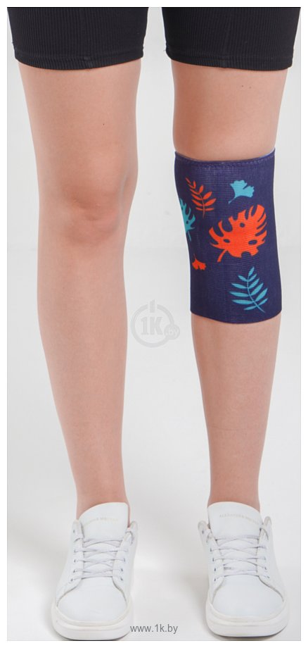 Фотографии Kinexib Junior коленный сустав (L, синий/принт листья)