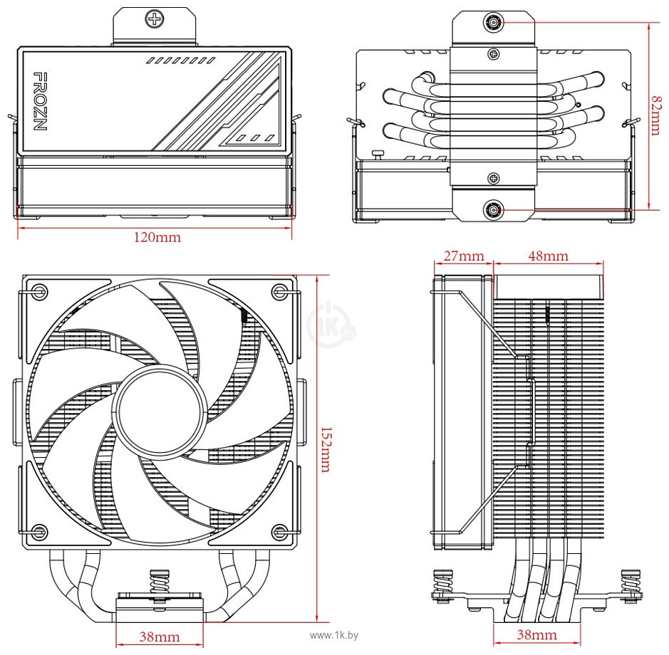 Фотографии ID-COOLING Frozn A410 ARGB White