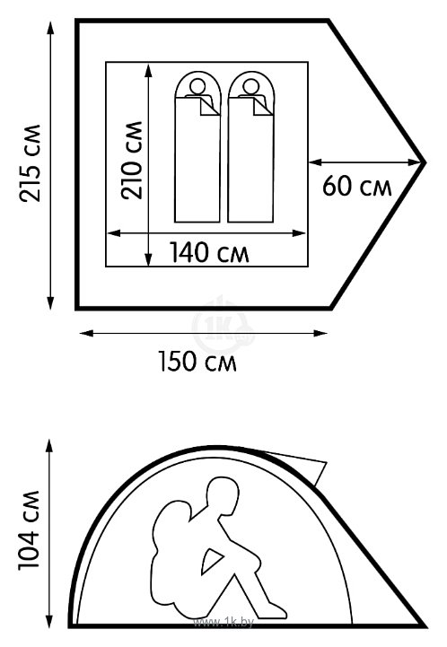 Фотографии Outventure 1 Second Tent 2