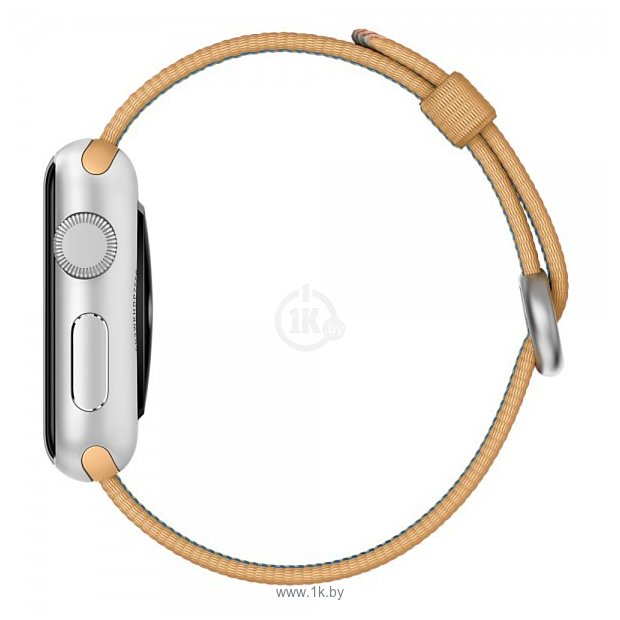 Фотографии Apple из плетеного нейлона 38 мм (золотистый/красный) (MM9R2)