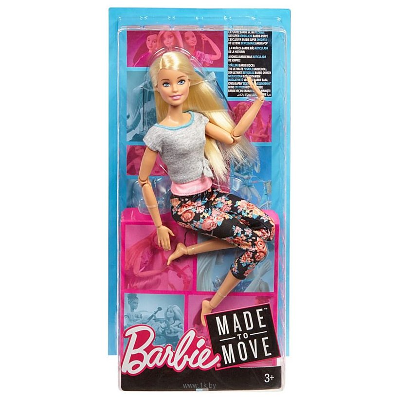 Фотографии Barbie Made To Move Doll - Original with Blonde Hair FTG81