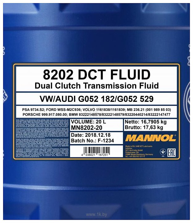 Фотографии Mannol DCT Fluid 20л