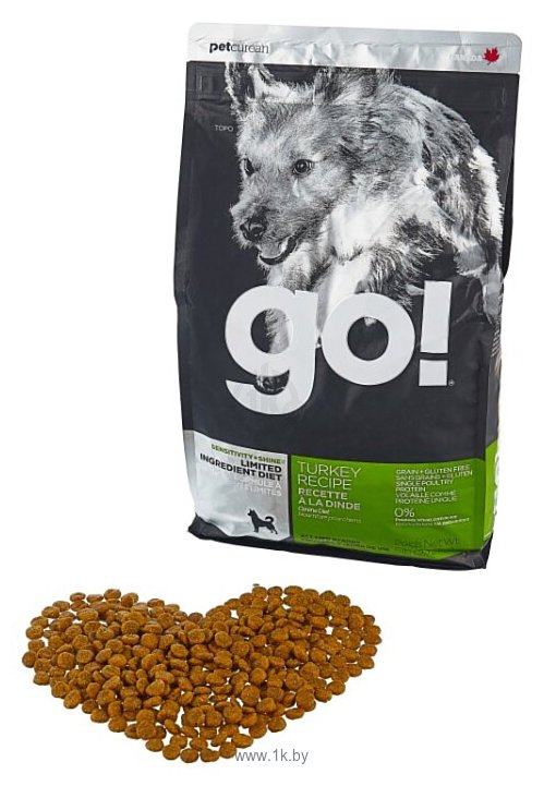 Фотографии GO! (2.72 кг) Sensitivity + Shine Turkey Dog Recipe Grain Free, Potato Free