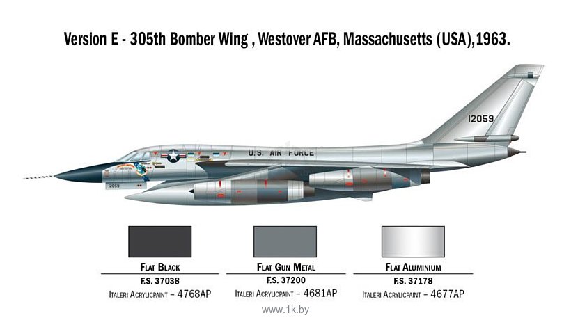 Фотографии Italeri 1142 Бомбардировщик B-58 Hustler