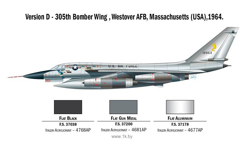 Фотографии Italeri 1142 Бомбардировщик B-58 Hustler