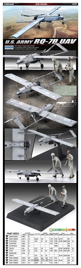 Фотографии Academy Беспилотный летательный аппарат U.S. Army RQ-7B UAV 1/35 12117