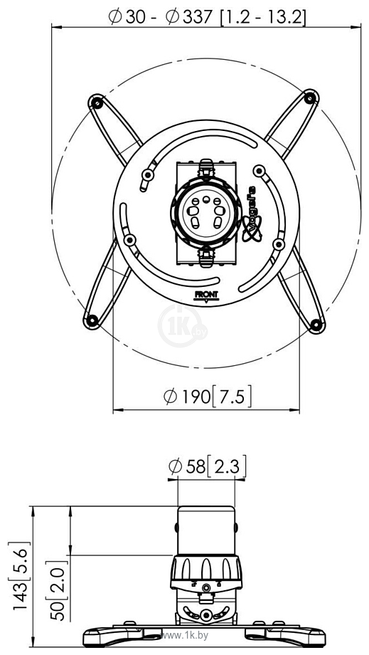 Фотографии Vogels PPC 1500W (белый)