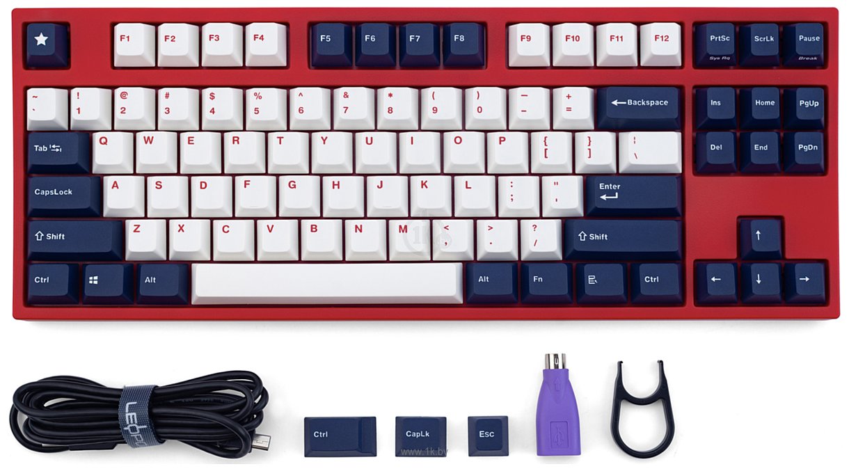 Фотографии Leopold FC750R BT White Blue Star Cherry MX Brown (без кириллицы)