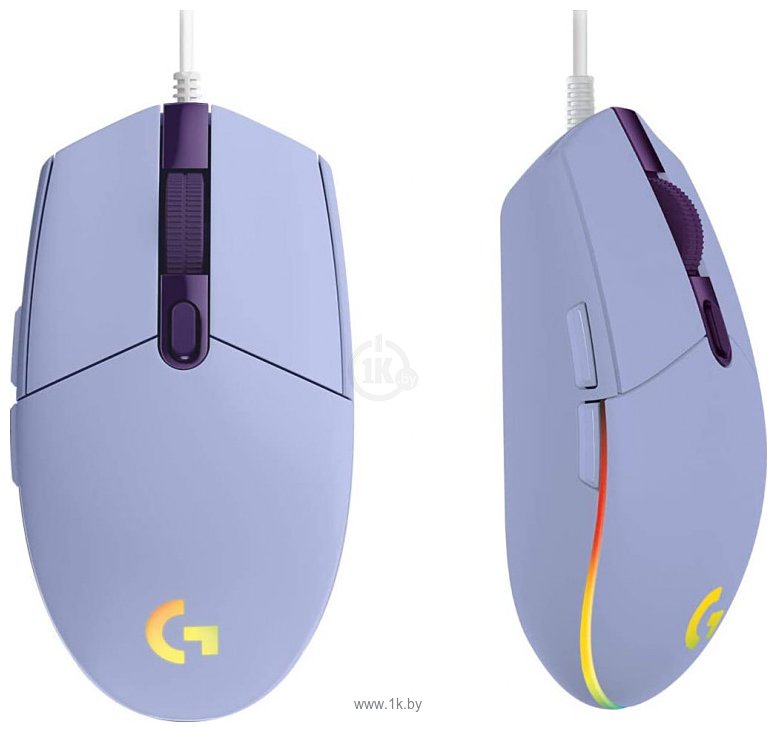 Фотографии Logitech G203 Lightsync lilac