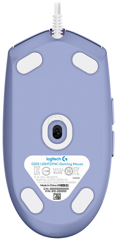 Фотографии Logitech G203 Lightsync lilac