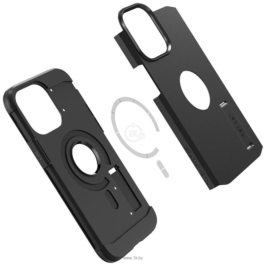 Фотографии Spigen Tough Armor (MagFit) для iPhone 14 Pro ACS04985 (черный)