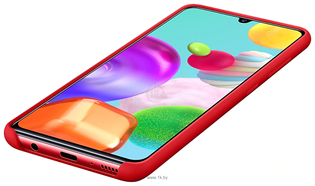 Фотографии Samsung Silicone Cover для Samsung Galaxy A41 (красный)