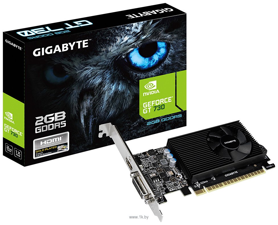 Фотографии Gigabyte GeForce GT 730 2GB GDDR5 (GV-N730D5-2GL)