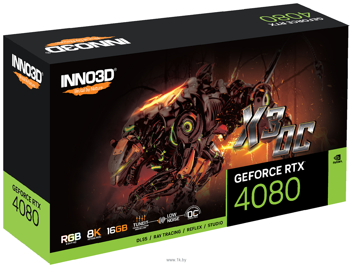 Фотографии INNO3D GeForce RTX 4080 X3 OC 16GB (N40803-166XX-187049N)