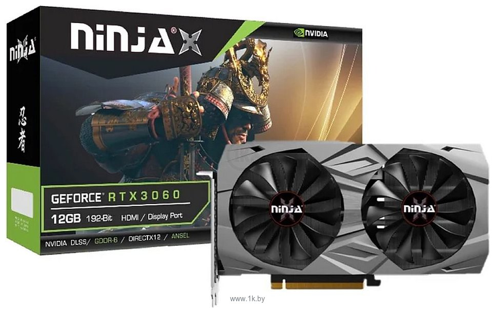 Фотографии Sinotex Ninja GeForce RTX 3060 12GB GDDR6 (NK306F126F)