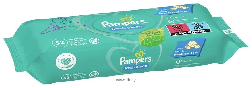 Фотографии Pampers Fresh Clean (52шт)