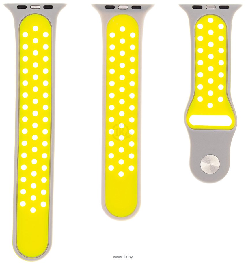 Фотографии Evolution AW40-SP01 для Apple Watch 38/40 мм (cold silver/fluo yellow)