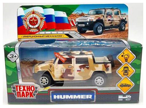 Фотографии Технопарк Hummer H2 Pickup Камуфляж HUM2PICKUP-12SLMIL-BN