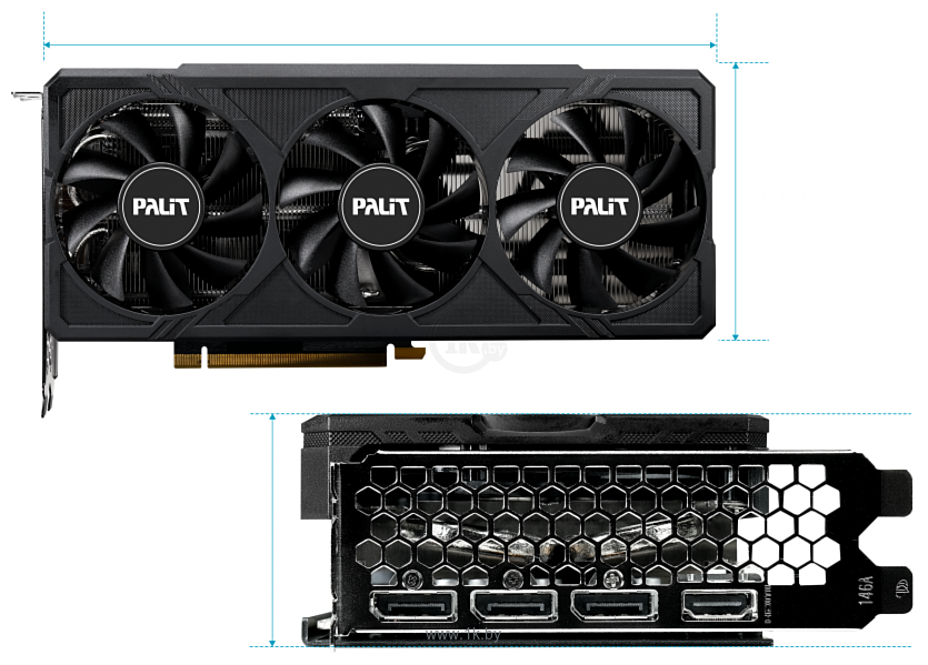 Фотографии Palit GeForce RTX 4060 Ti JetStream 16GB (NE6406T019T1-1061J)