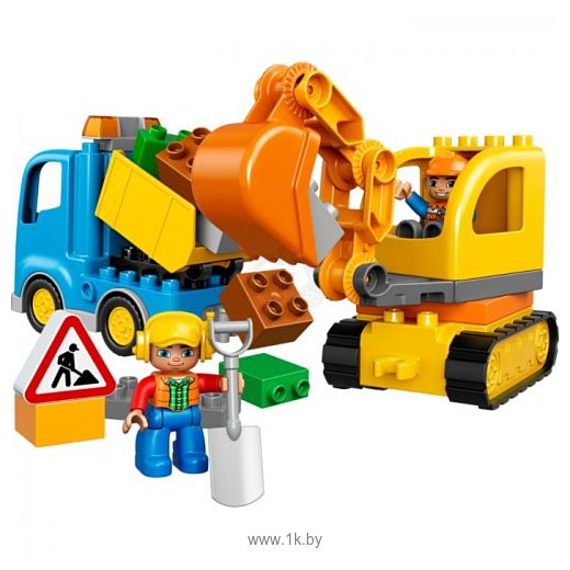 Фотографии LEGO Duplo 10812 Грузовик и гусеничный экскаватор