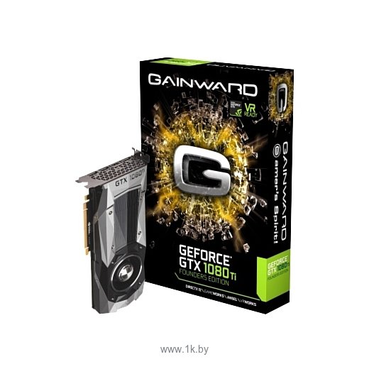 Фотографии Gainward GeForce GTX 1080 Ti 1480Mhz PCI-E 3.0 11264Mb 11010Mhz 352 bit HDMI HDCP Founders Edition