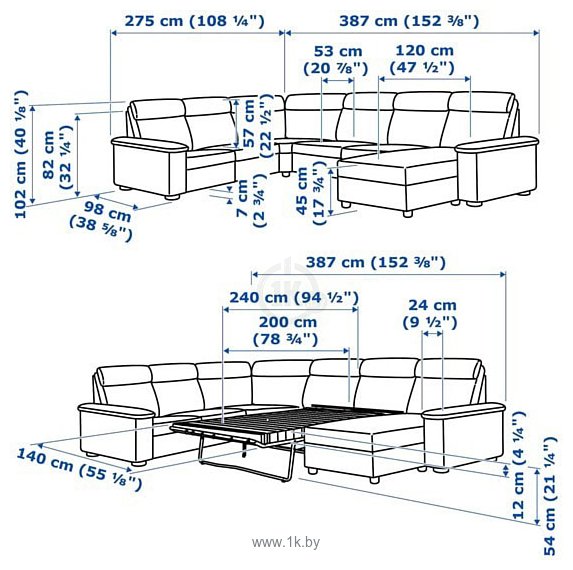Фотографии Ikea Лидгульт 092.776.16 (гранн/бумстад темно-коричневый)