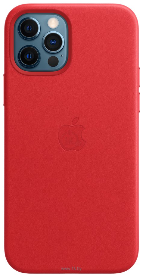 Фотографии Apple MagSafe Leather Case для iPhone 12/12 Pro (алый)