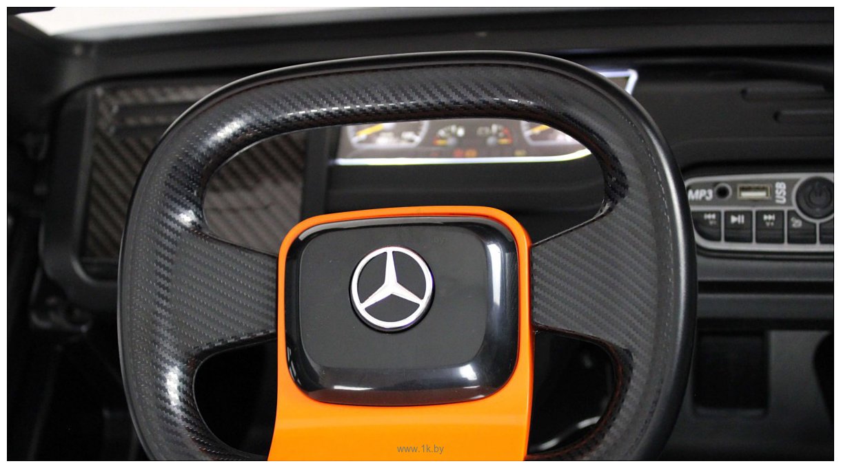 Фотографии RiverToys Mercedes-Benz Axor с прицепом H777HH (оранжевый)