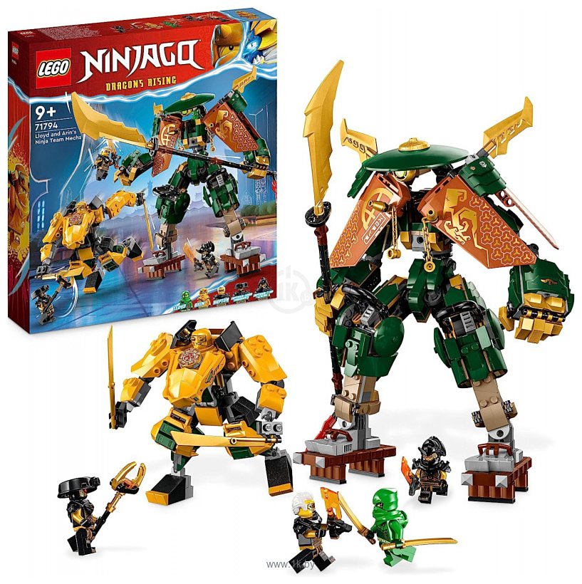 Фотографии LEGO Ninjago 71794 Роботы команды ниндзя Ллойда и Арина