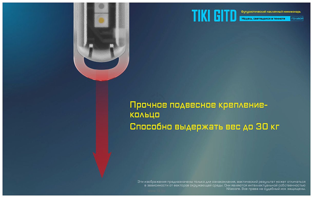 Фотографии Nitecore TIKI GITD (синий)