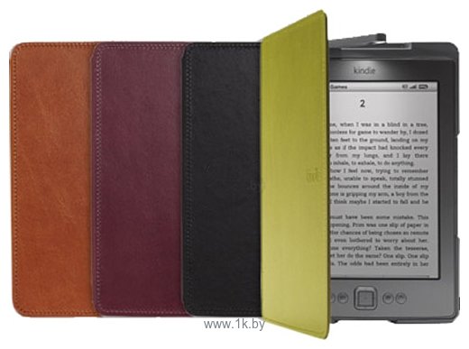 Фотографии Amazon Kindle Lighted Leather Cover Saddle Tan