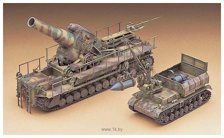 Фотографии Hasegawa Артиллерийское орудие 54cm Morser Karl 041 w/Munitionspanzer IV