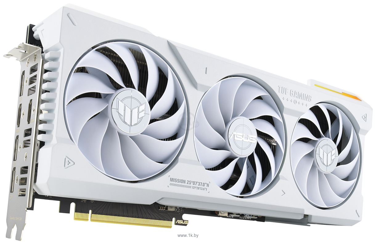 Фотографии ASUS TUF Gaming GeForce RTX 4070 Ti Super 16GB GDDR6X White OC Edition (TUF-RTX4070TIS-O16G-WHITE-GAMING)