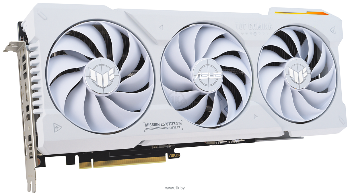 Фотографии ASUS TUF Gaming GeForce RTX 4070 Ti Super 16GB GDDR6X White OC Edition (TUF-RTX4070TIS-O16G-WHITE-GAMING)