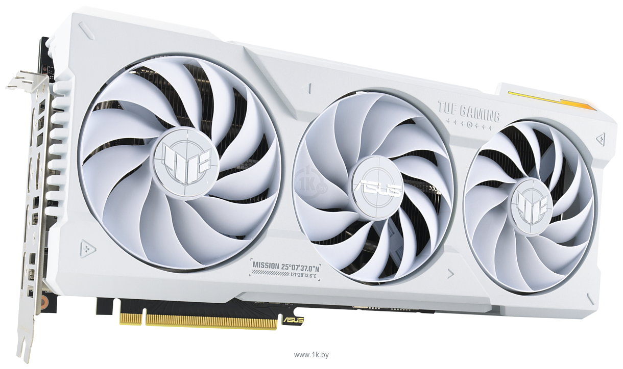 Фотографии ASUS TUF Gaming GeForce RTX 4070 Ti Super 16GB GDDR6X White OC Edition (TUF-RTX4070TIS-O16G-WHITE-GAMING)