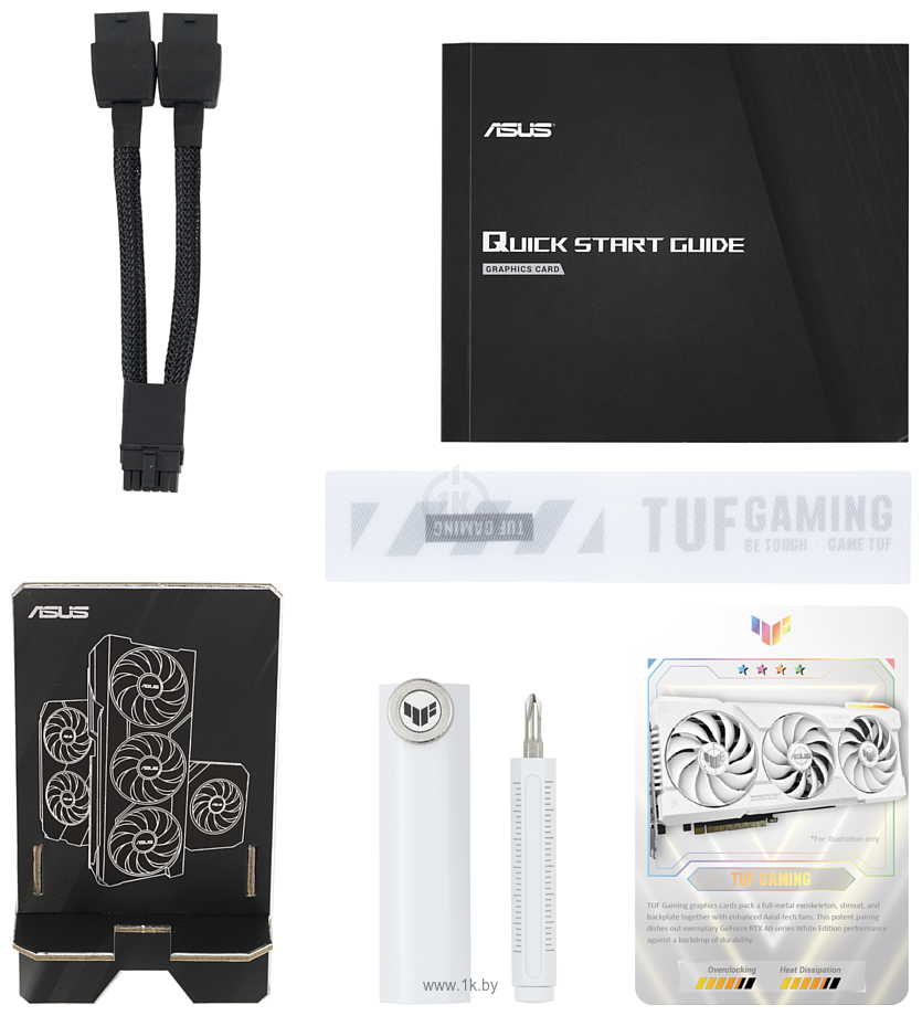 Фотографии ASUS TUF Gaming GeForce RTX 4070 Ti Super 16GB GDDR6X White OC Edition (TUF-RTX4070TIS-O16G-WHITE-GAMING)