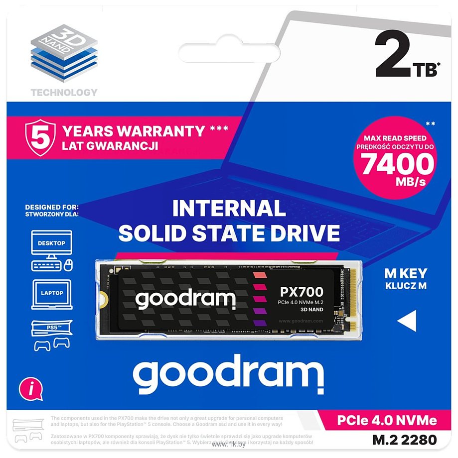 Фотографии GOODRAM PX700 2TB SSDPR-PX700-02T-80