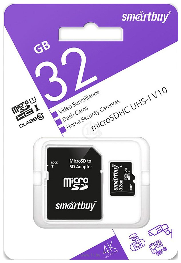 Фотографии SmartBuy microSDHC SB32GBSDCCTV 32GB
