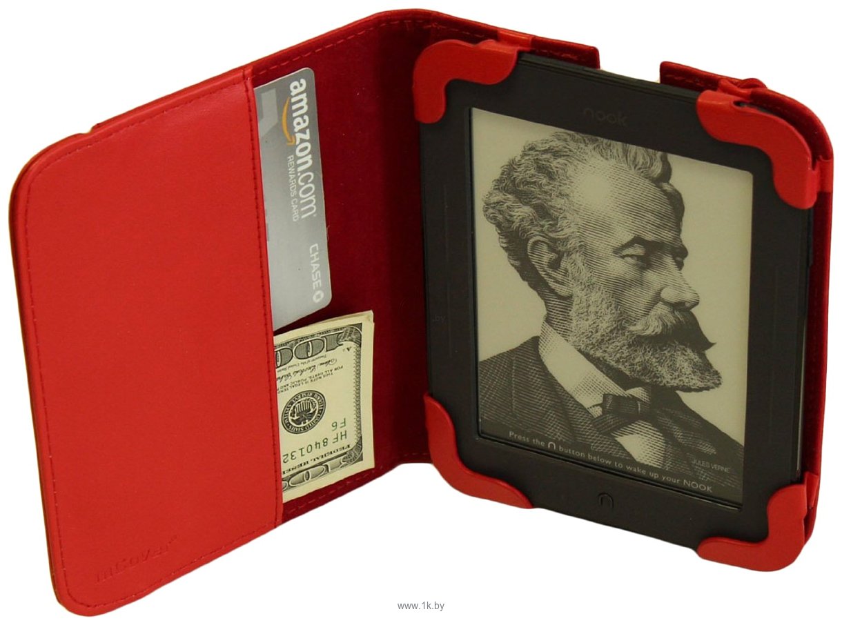 Фотографии iPearl mCover Leather Case for Barnes & Noble Touch 6-inch Red