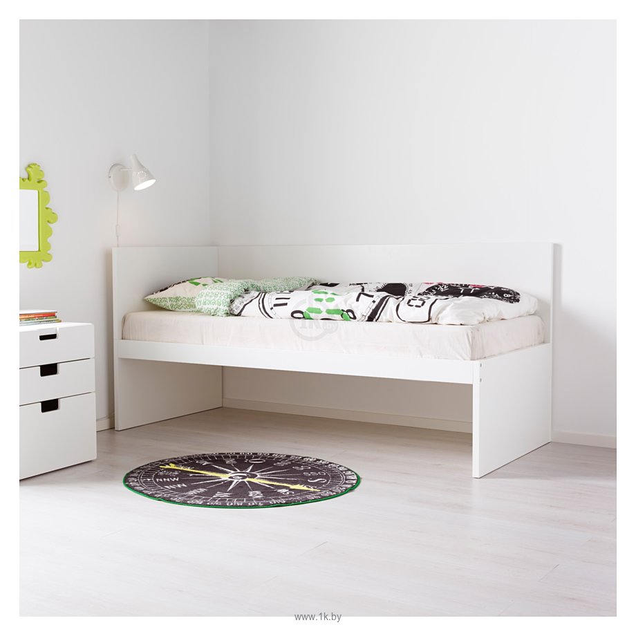 Фотографии Ikea Флакса 207x97 (кушетка, белый, осн. Лурой) (390.314.68)