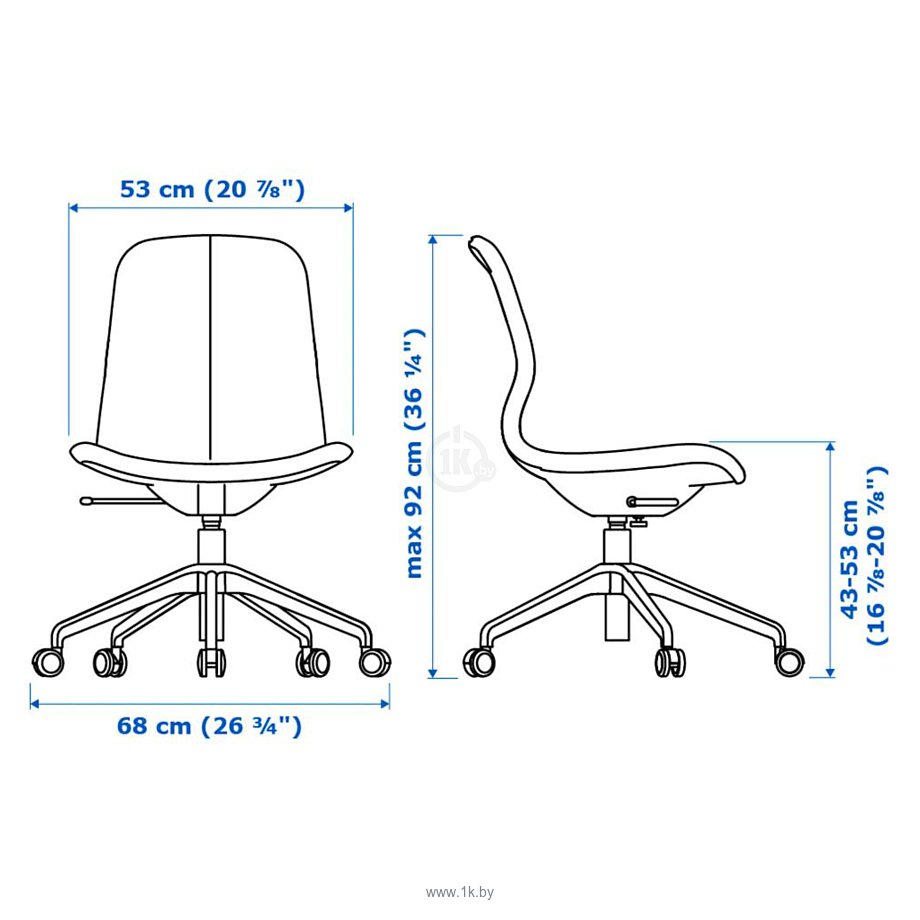 Фотографии Ikea Лонгфьелль рабочий (гуннаред синий) 692.100.05