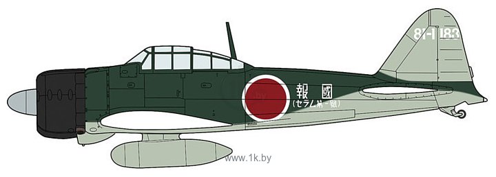 Фотографии Hasegawa Палубный истребитель Mitsubishi A6M2B Zero Type 21 381st Group