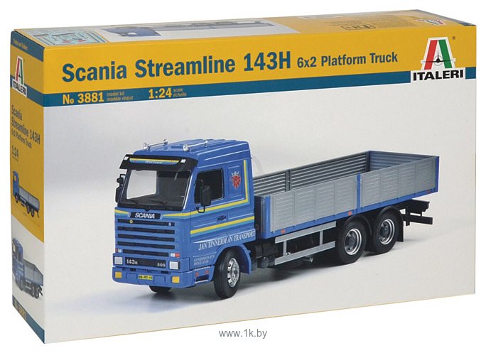 Фотографии Italeri 3881 Scania Streamline 143H 6X2 Platform Truck