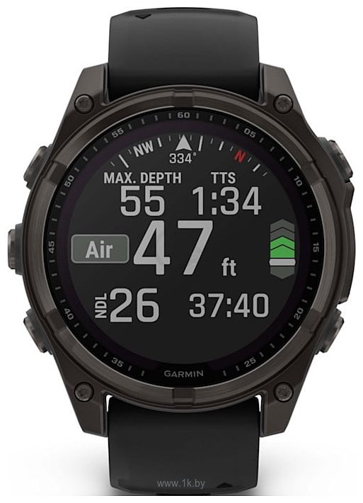 Фотографии Garmin Fenix 8 Sapphire Solar 51mm (силиконовый ремешок)