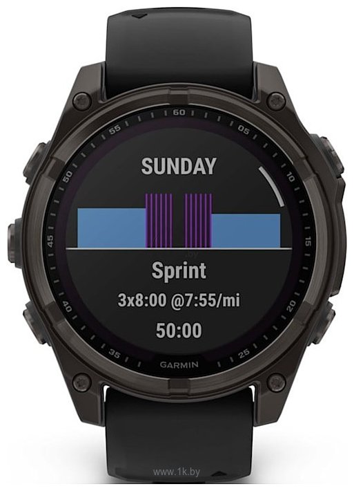 Фотографии Garmin Fenix 8 Sapphire Solar 51mm (силиконовый ремешок)